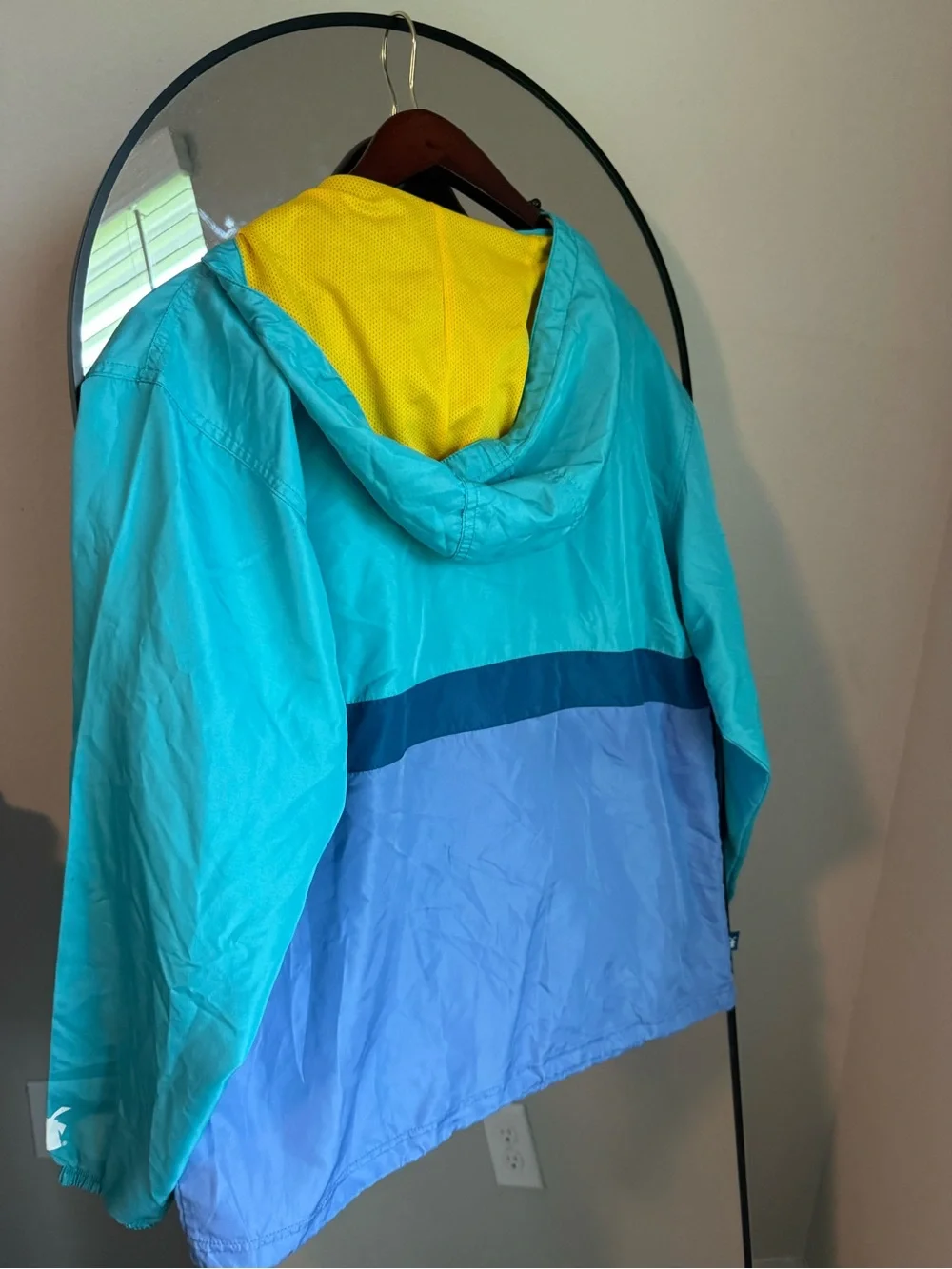 Dutch Bros Coffee Two Tone 1/2 Zip Lightweight Windbreaker Anorak Jacket Men